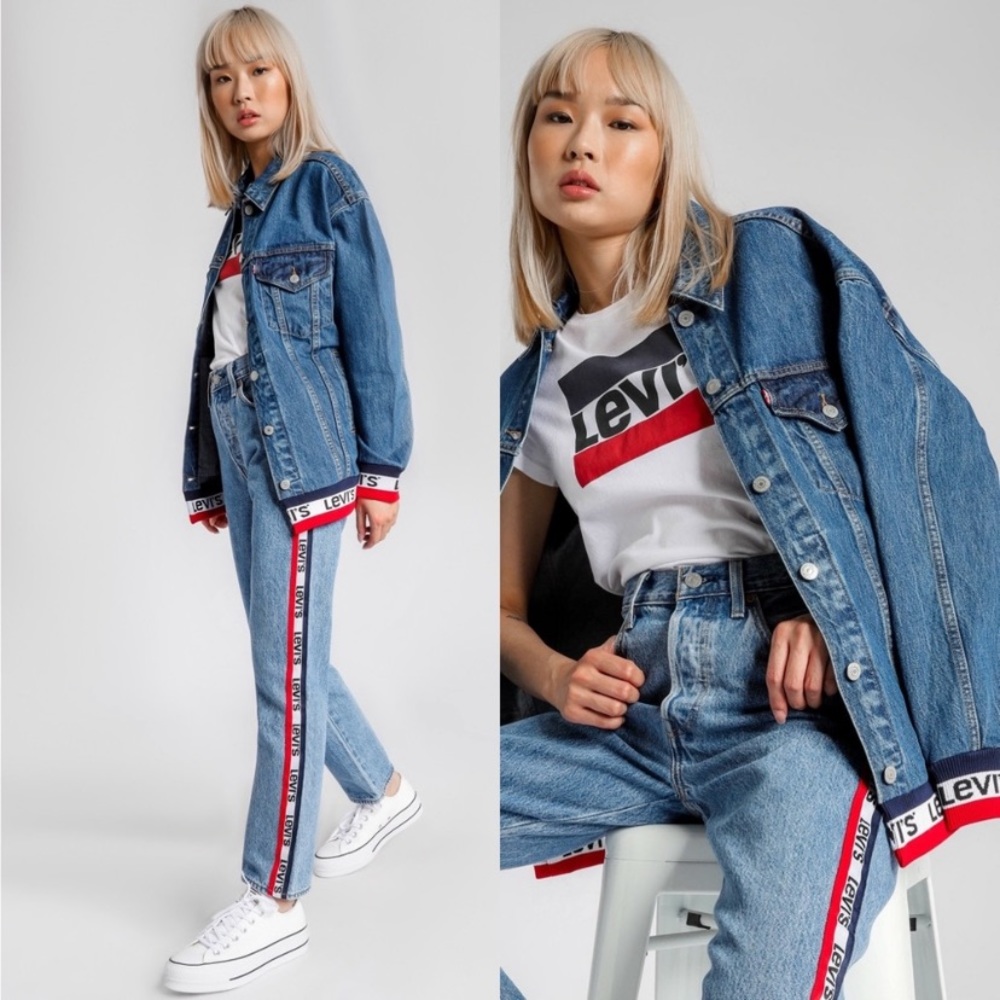 NEW LEVI’S spell out Jean jacket